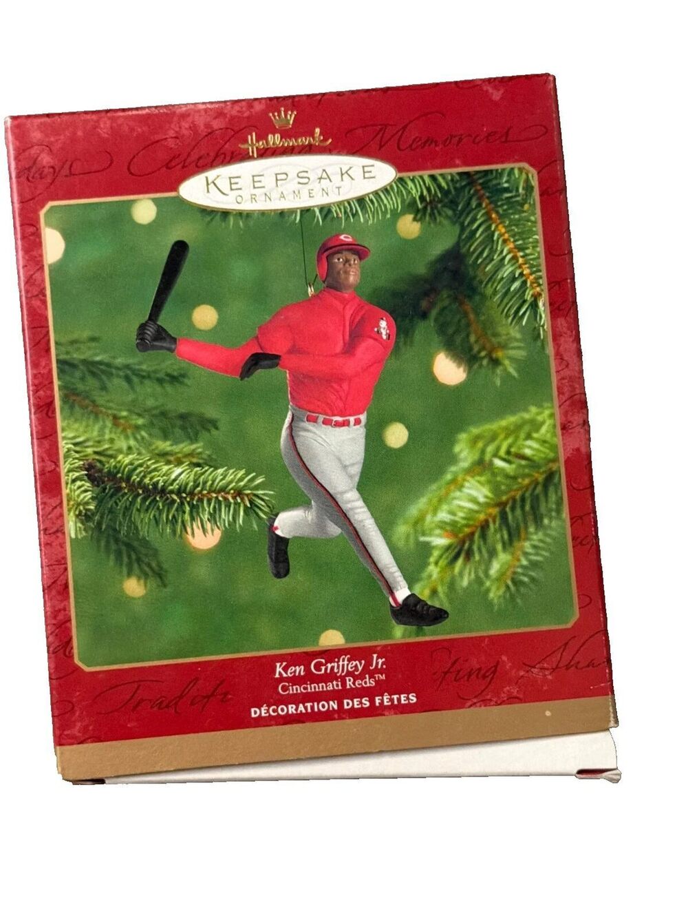 Hallmark Keepsake Ken Griffey Jr Cincinnati Reds 2000 MLB Baseball Ornament New